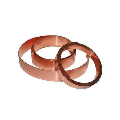 Κόκκινη 2 mm υψηλής αγωγιμότητας C1100 C2700 ευθεία άκρη χαλκού ταινία περιτύλιξης